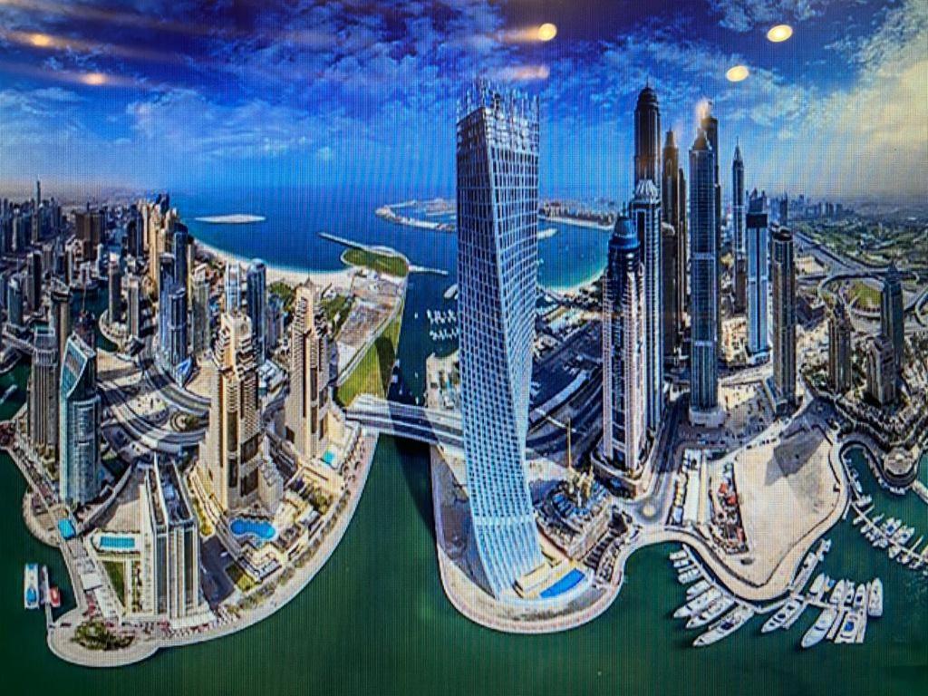 دبي Cayan Tower Luxury Apartment With Sea View المظهر الخارجي الصورة